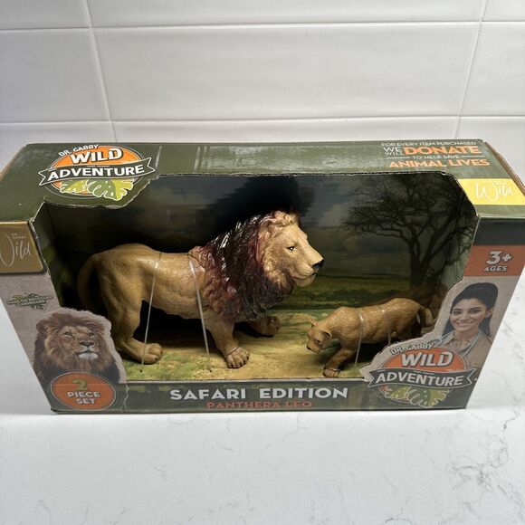 Dr Gabby Safari Adventure Lion  2 Piece Toy Set Panthera Leo - Picture 8 of 14